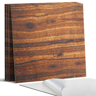 Falpanel négyzet Természetes fa minta