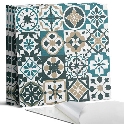 Öntapadó falburkolat négyzet Csempe minták az elrendezésben