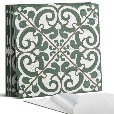 Falpanel négyzet Növényi motívumokkal díszített minta