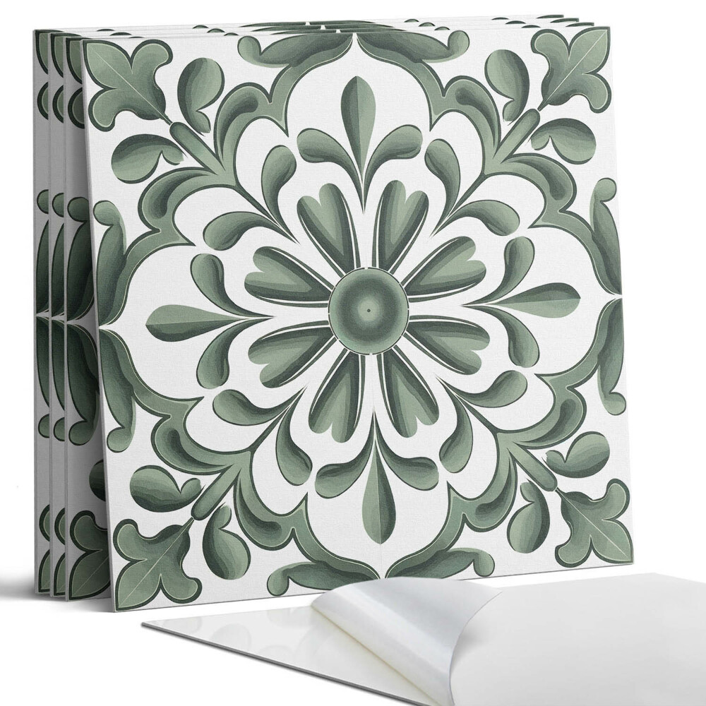 Pvc falburkolat négyzet Növényi motívum körben