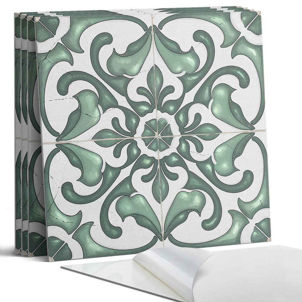 Öntapadó falburkolat négyzet Elegáns motívumokkal díszített minta