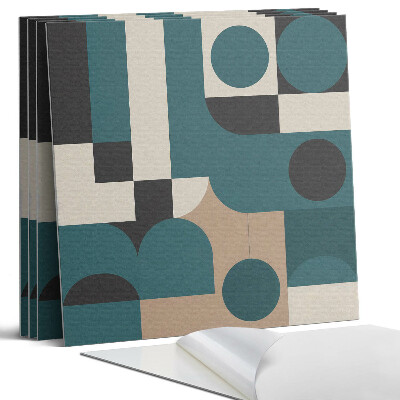 Falpanel négyzet Absztrakt formák és formák