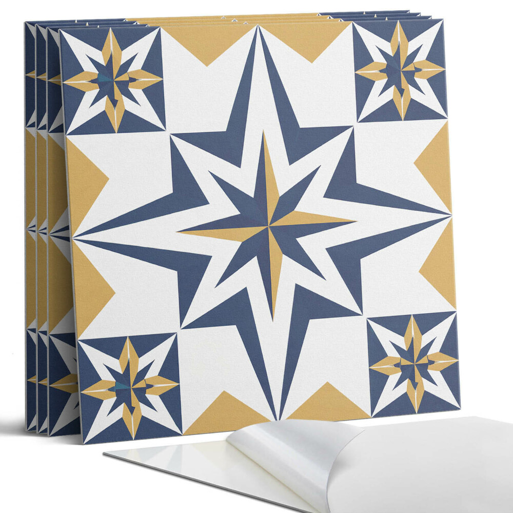 Falpanel négyzet Geometrikus csillagok négyzetekben