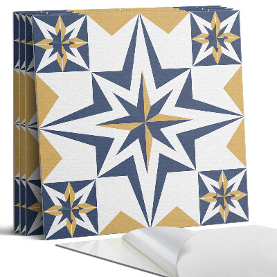 Falpanel négyzet Geometrikus csillagok négyzetekben