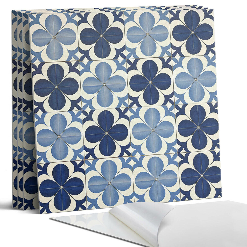 Pvc falburkolat négyzet Geometrikus virágmintás