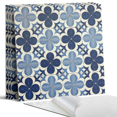 Pvc falburkolat négyzet Geometrikus virágmintás