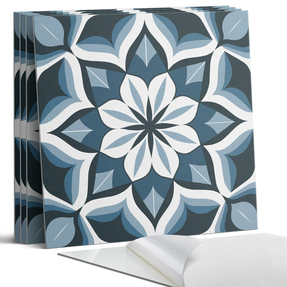 Öntapadó falburkolat négyzet Virágmotívum szimmetriában