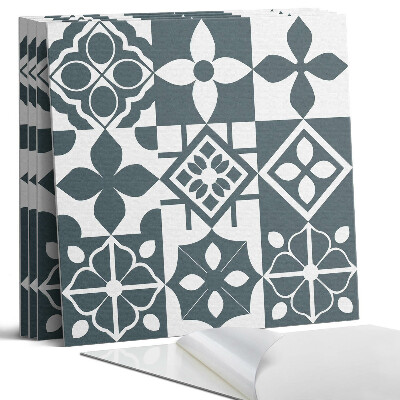 Pvc falburkolat négyzet Geometriai minták a csempékben