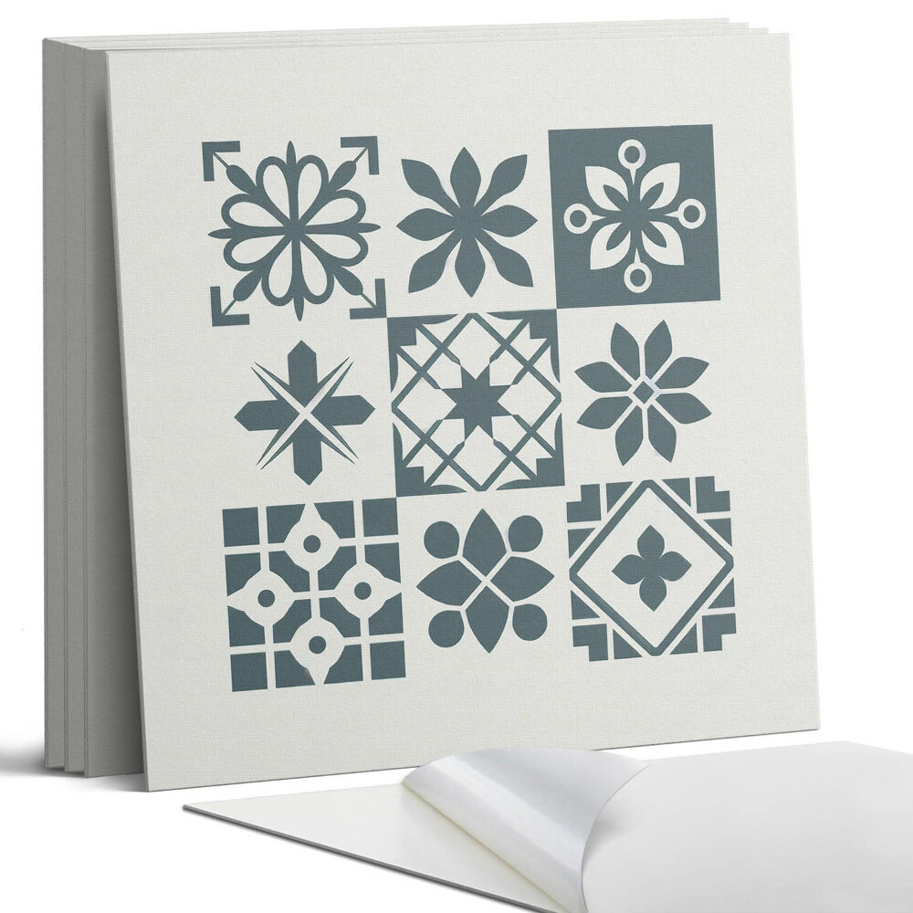 Öntapadó falburkolat négyzet Geometriai minták az elrendezésben