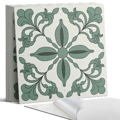 Falpanel négyzet Elegáns növényi minta