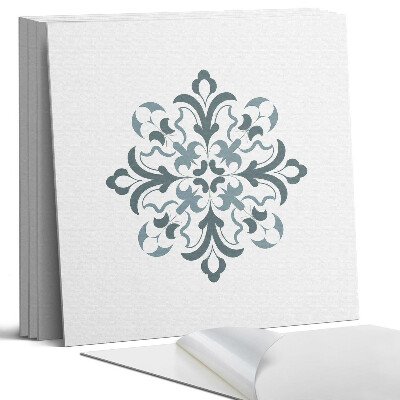 Falpanel négyzet Virágminta szimmetriában