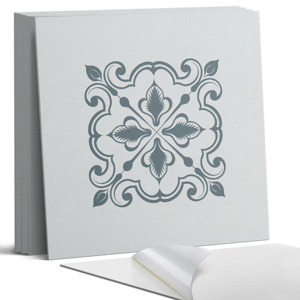 Pvc falburkolat négyzet Növényi minta díszekkel