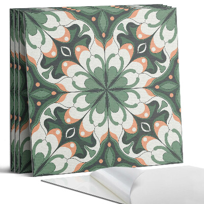 Öntapadó falburkolat négyzet Stílusos növényi minta