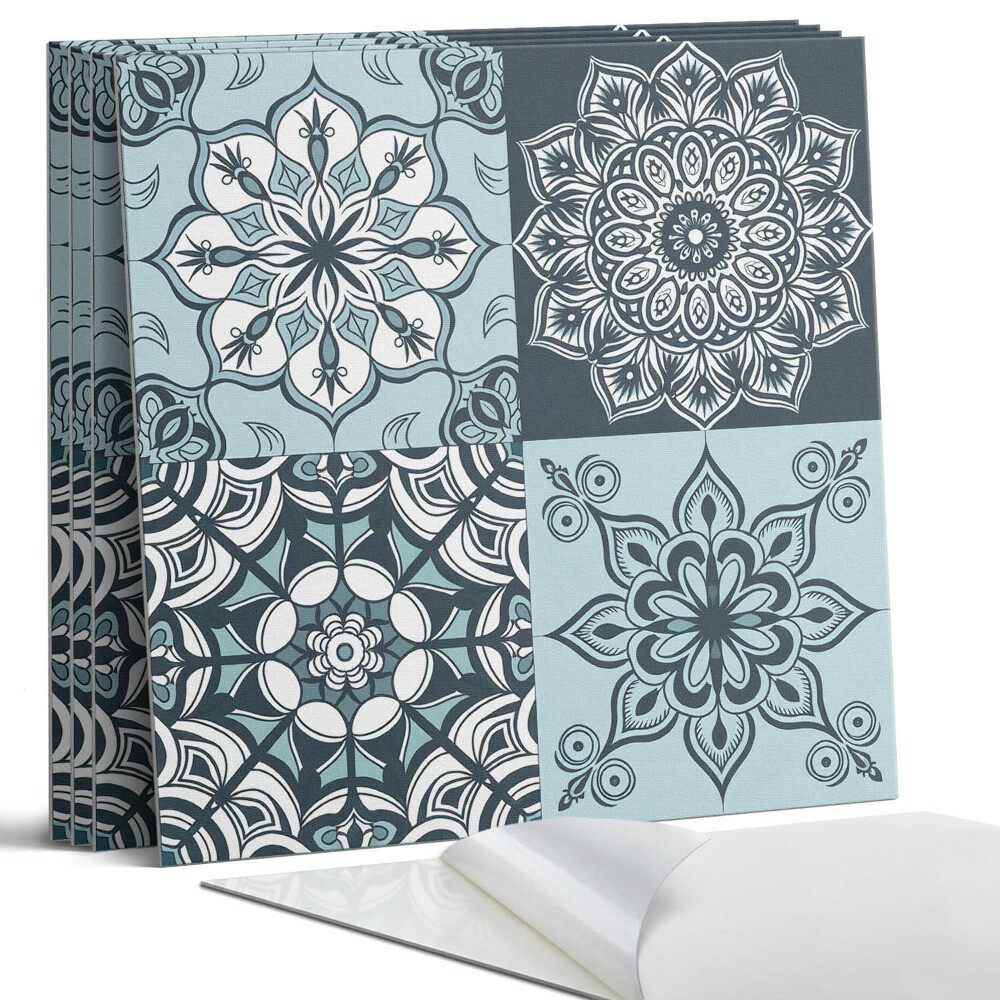 Falpanel négyzet Mandala minták rácsban