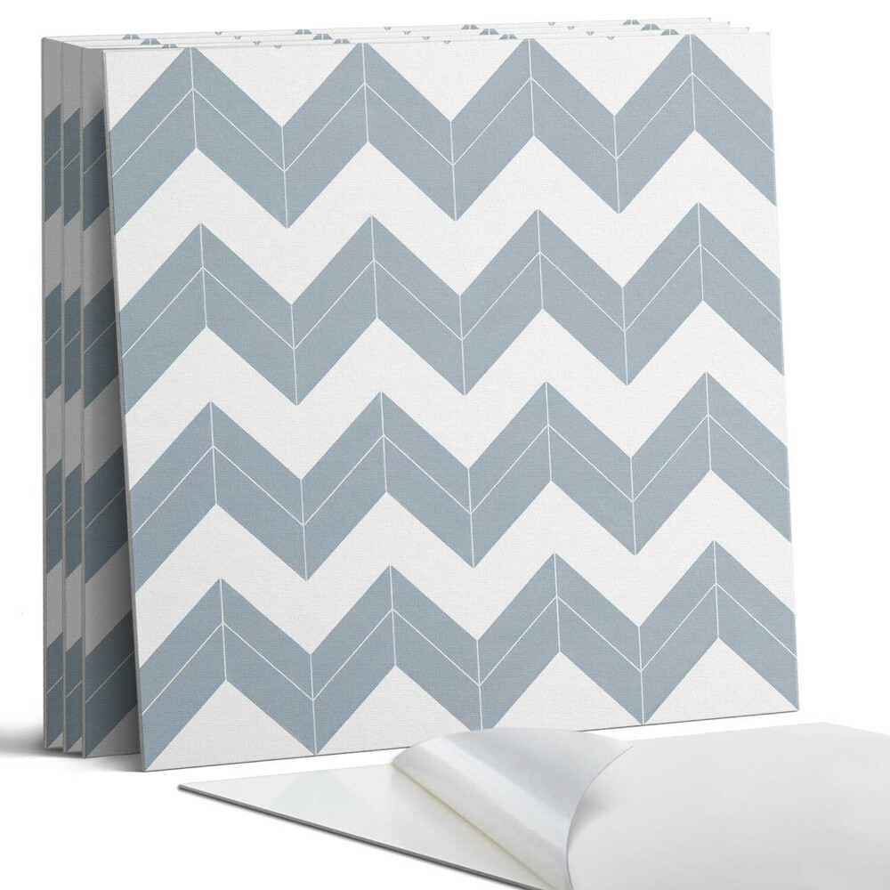 Öntapadó falburkolat négyzet Cikcakk minta a sorban