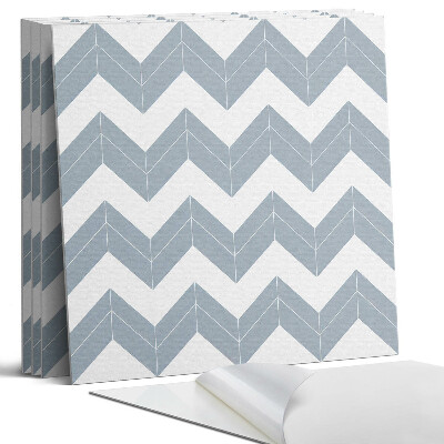 Öntapadó falburkolat négyzet Cikcakk minta a sorban