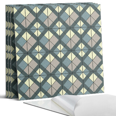 Falpanel négyzet Geometrikus kockás minta