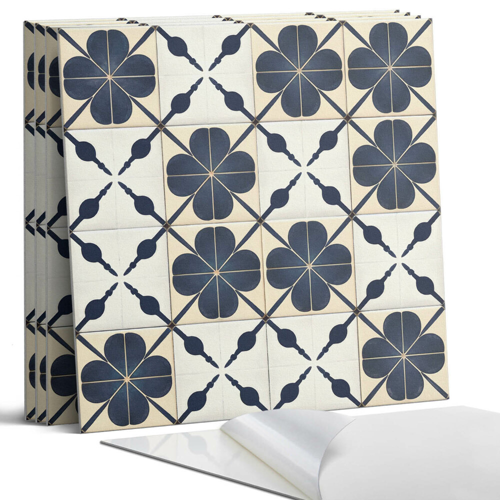 Öntapadó falburkolat négyzet Virágminta a háttérben