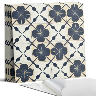 Öntapadó falburkolat négyzet Virágminta a háttérben