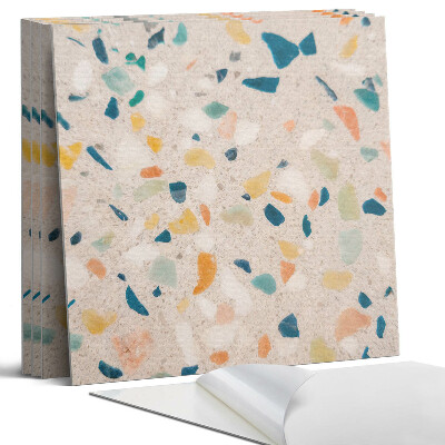 Falpanel négyzet Színes töredékekkel díszített minta