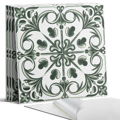 Öntapadó falburkolat négyzet Növényminta a csempében