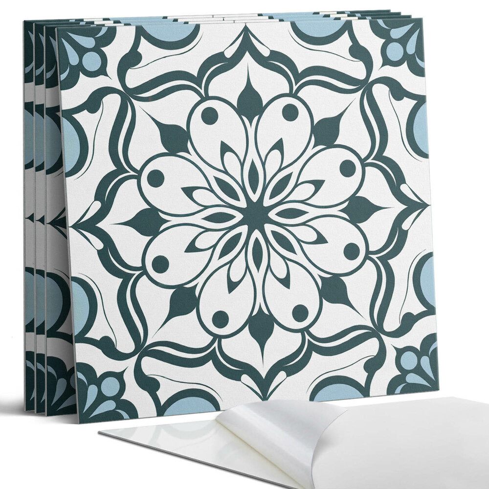 Öntapadó falburkolat négyzet Virágmintás mandala