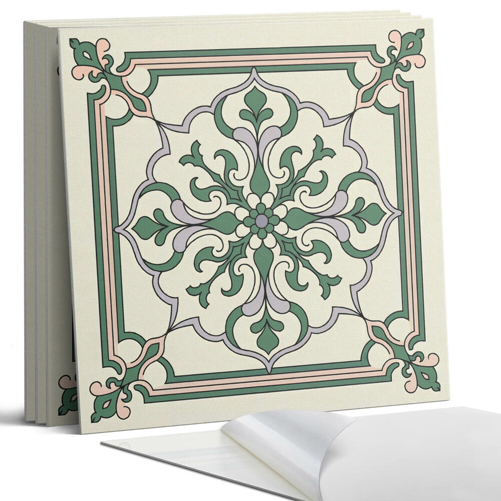 Pvc falburkolat négyzet Virágminta díszekkel