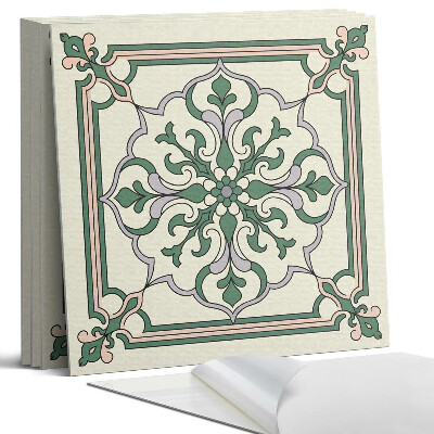 Pvc falburkolat négyzet Virágminta díszekkel