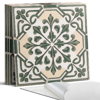 Pvc falburkolat négyzet Növényminta a csempén