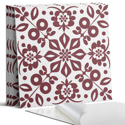 Öntapadó falburkolat négyzet Virágminta levelekkel