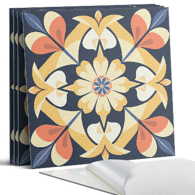 Pvc falburkolat négyzet Virágmintás mandala