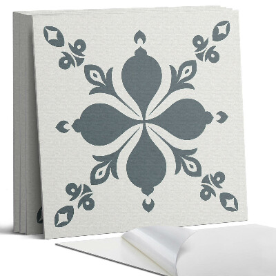 Öntapadó falburkolat négyzet Díszes minta levelekkel