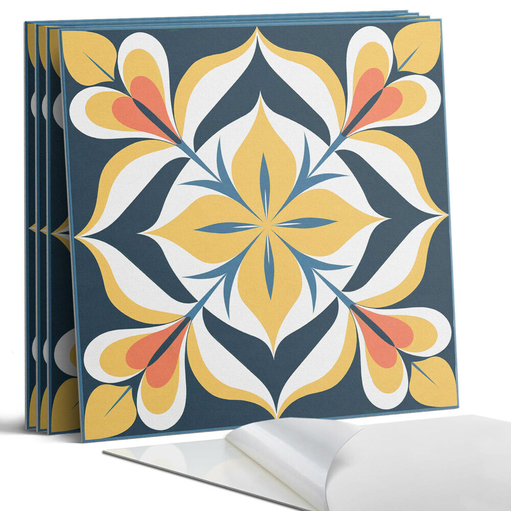 Falpanel négyzet Stílusos virágminta