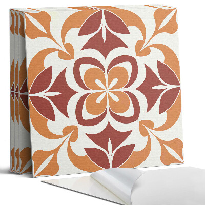 Öntapadó falburkolat négyzet Virágminta levelekkel