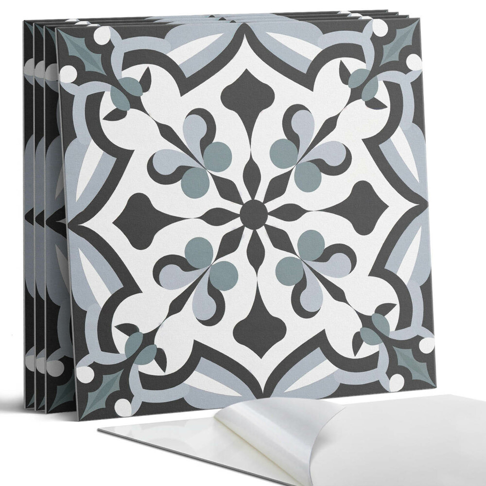 Öntapadó falburkolat négyzet Stílusos növényi minta