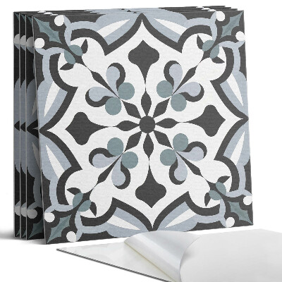 Öntapadó falburkolat négyzet Stílusos növényi minta