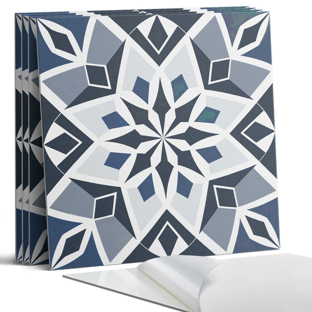 Falpanel négyzet Geometrikus virágmintás