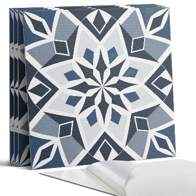 Falpanel négyzet Geometrikus virágmintás