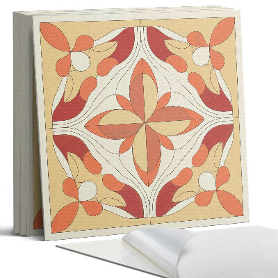 Falpanel négyzet Absztrakt virágmintás