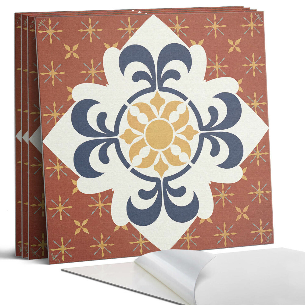 Falpanel négyzet Virágmintás minta