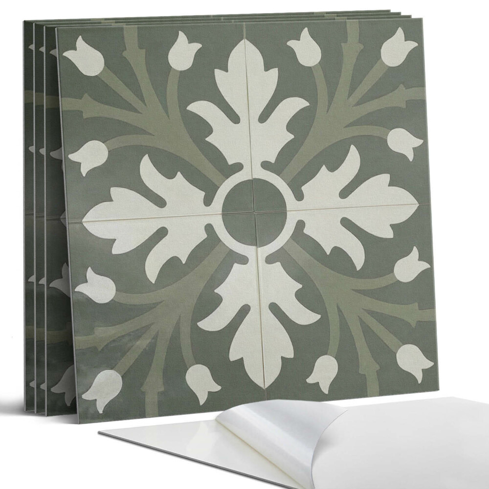 Pvc falburkolat négyzet Növényminta a csempéken