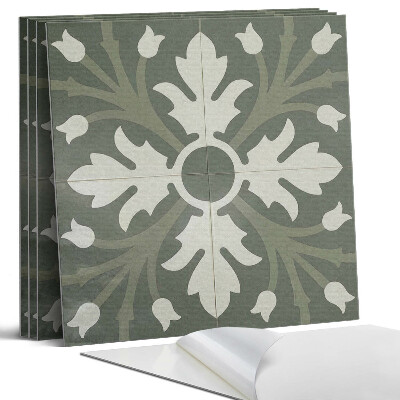 Pvc falburkolat négyzet Növényminta a csempéken