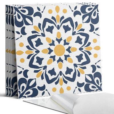 Öntapadó falburkolat négyzet Virágmintás mandala