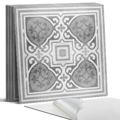 Öntapadó falburkolat négyzet Szimmetrikus díszekkel díszített minta