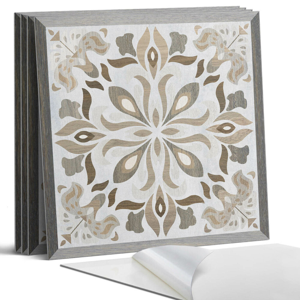 Öntapadó falburkolat négyzet Virágminta szimmetriával