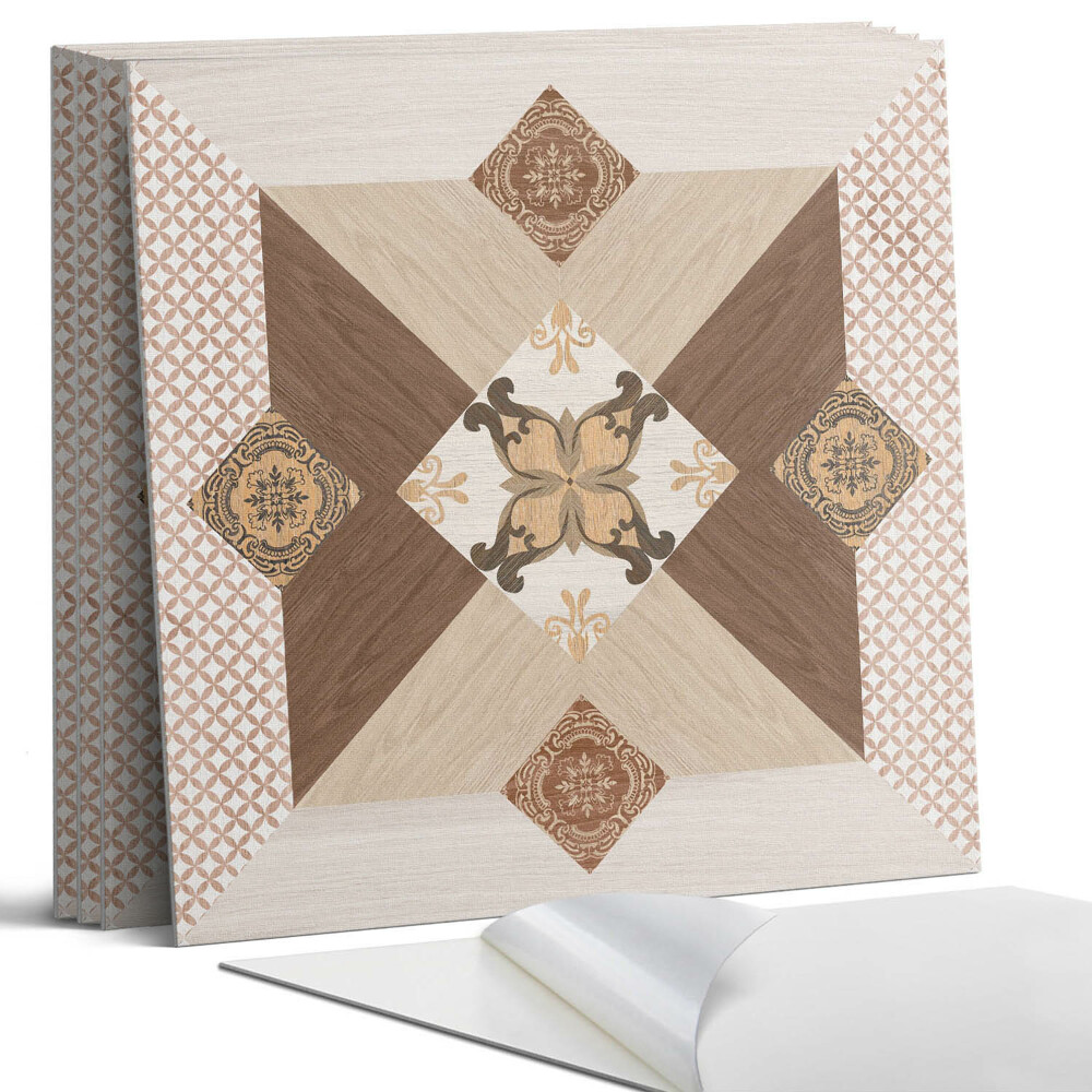 Öntapadó falburkolat négyzet Mozaikminta díszekkel