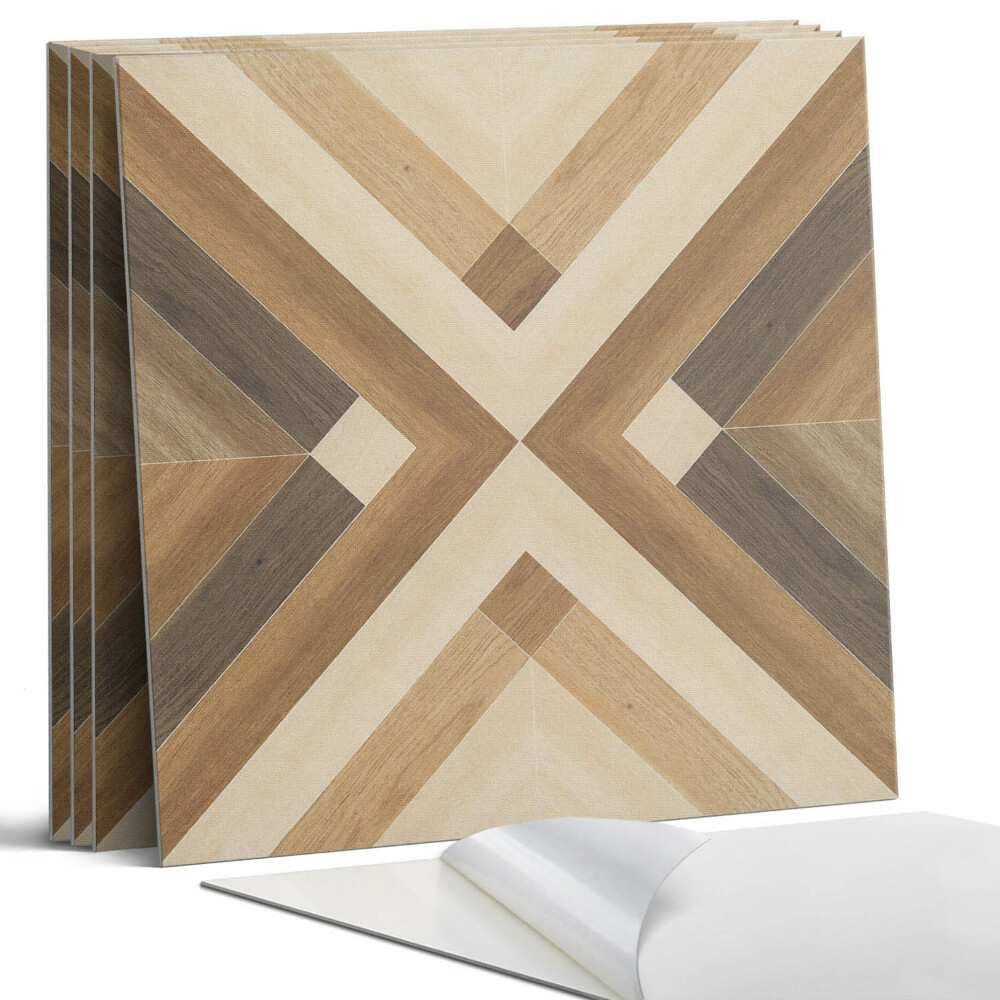 Öntapadó falburkolat négyzet Geometrikus kockás minta