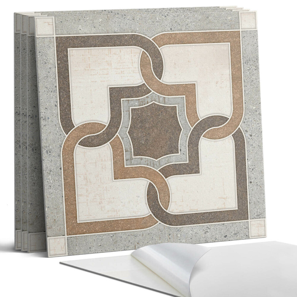 Öntapadó falburkolat négyzet Geometrikus csempeminta