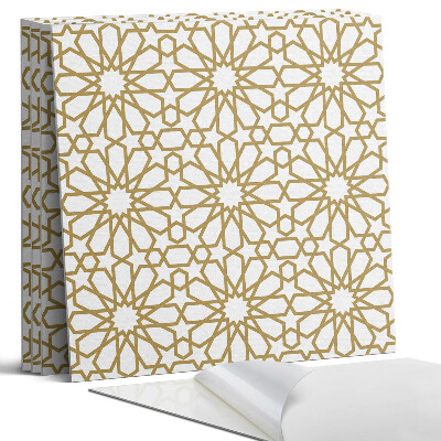 Öntapadó falburkolat négyzet Geometrikus minta csillagokkal