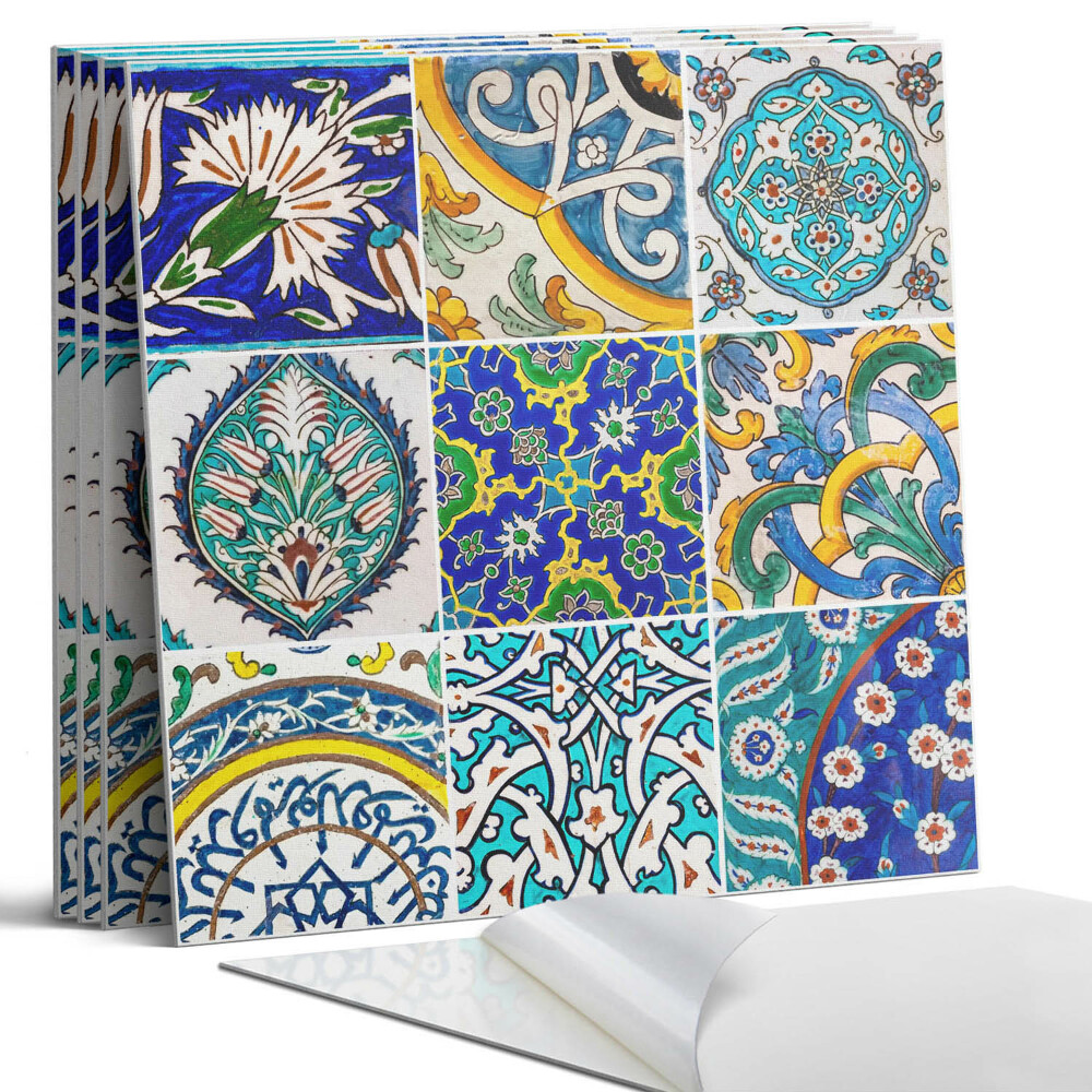 Öntapadó falburkolat négyzet Kerámia minták mozaikban